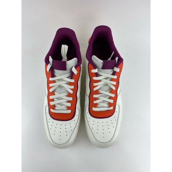 Nike Air Force 1 Low 07 LV8 Orange Berry Men's Size 12.5 Shoes White - Picture 11 of 11